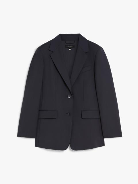 WEEKEND Max Mara MATERIA Single-breasted wool-blend canvas blazer