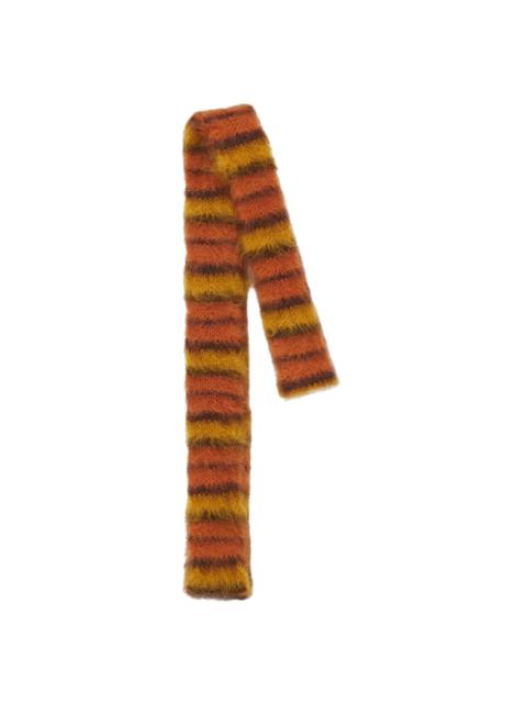 Marni Marni Brushed Mohair and Wool Scarf 'Lobster'
