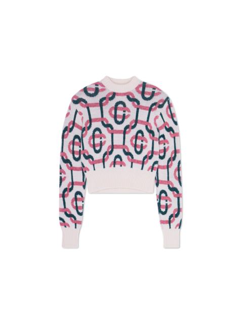 CASABLANCA Off White Monogram Sweater Knit