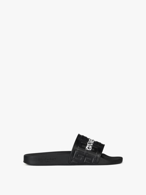 GIVENCHY FLAT SANDALS IN 4G LEATHER