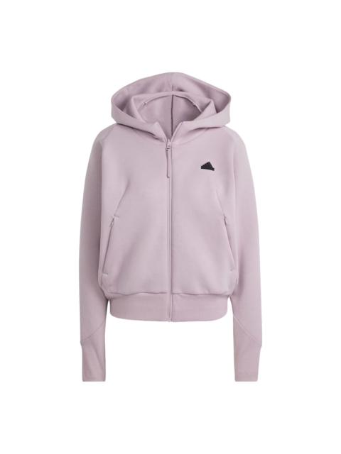 adidas (WMNS) adidas Z.N.E. Full-Zip Hoodie 'Purple' IS3934