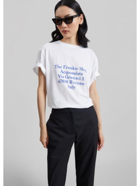 The Frankie Shop Tfs Acquasalata T-Shirt - White/Blue