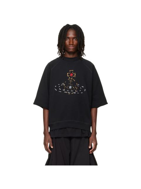 Vivienne Westwood Black Short Sleeve Raglan Sweatshirt