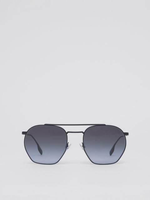 Burberry Geometric Frame Sunglasses