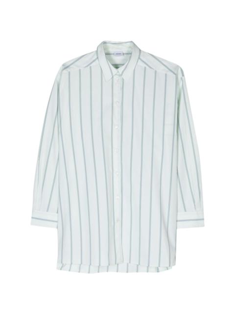 vertical-striped cotton shirt