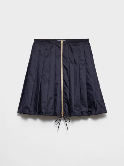 Prada Pleated stretch drill miniskirt | REVERSIBLE