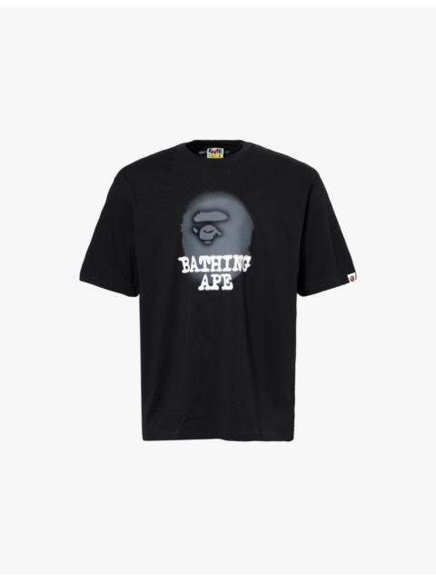 A BATHING APE® Ape Head Brand-Print Cotton-Jersey T-Shirt