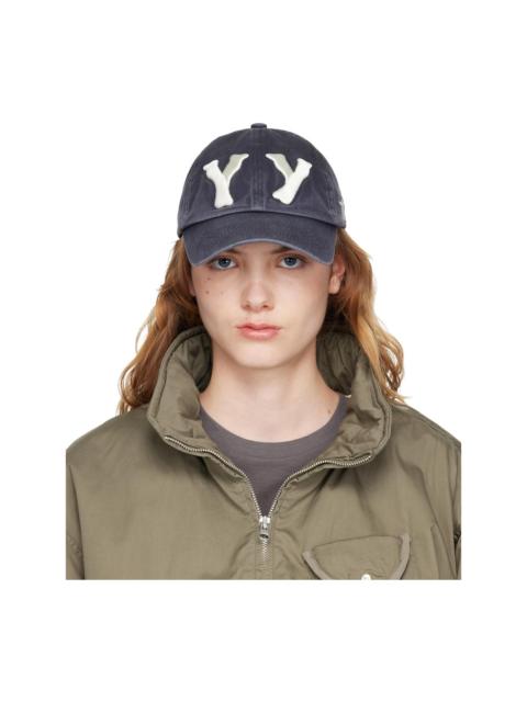 OPEN YY Navy 'YY' Heart Bone Ball Cap