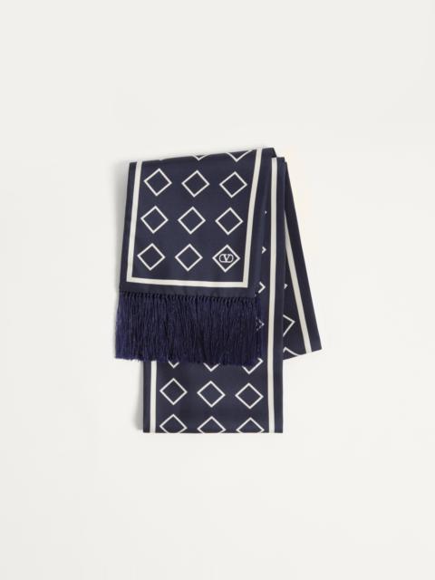 OPTICOOL SILK BANDEAU SCARF WITH FRINGE