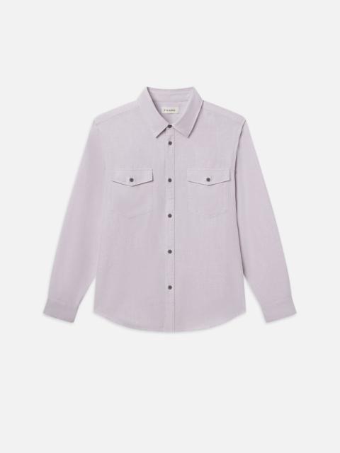 FRAME Classic Oxford Shirt in Lavender Stripe