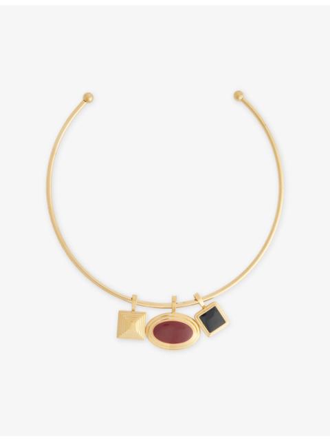 HEAVEN MAYHEM Solene 18ct Gold PVD Plated Stainless-Steel Choker Bundle Set