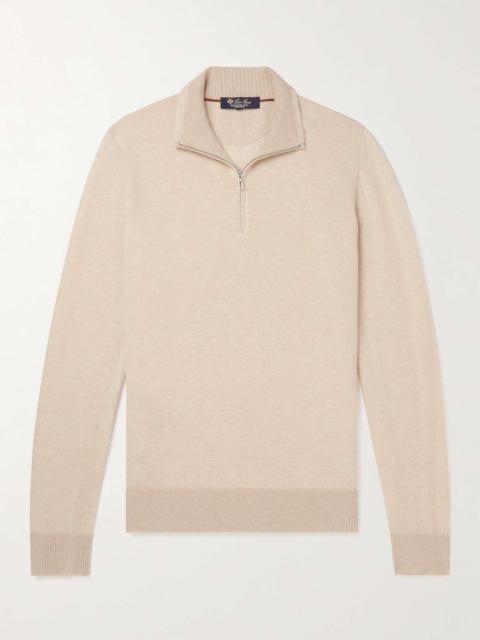 Slim-Fit Cashmere Half-Zip Sweater