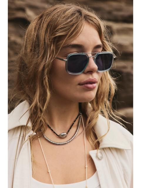 FREE PEOPLE Luna Classic Aviator Sunglasses
