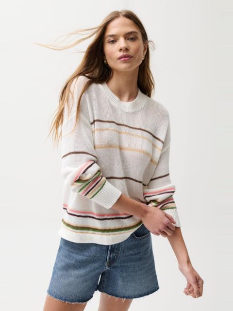 PISTOLA EVA CREWNECK SWEATER - LIGHT TURMERIC STRIPE
