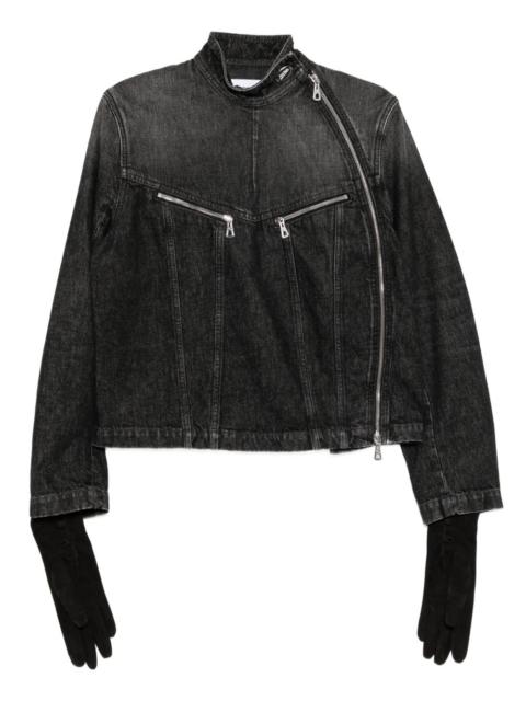 Jean Paul Gaultier zipped denim jacket