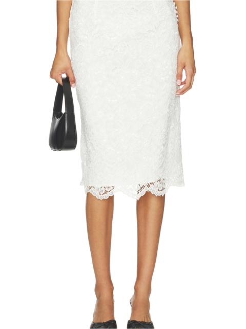 Frankies Bikinis X Paige Lorenze Honeymoon Lace Midi Skirt
