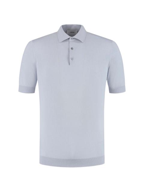 LARDINI fine-knit polo shirt