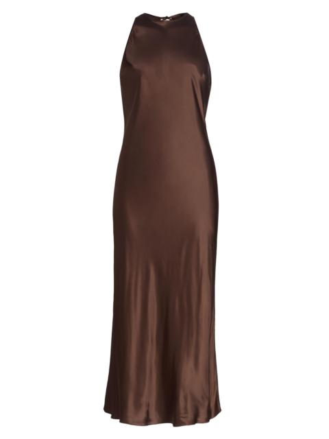 Rails Women's Solene Satin Sleeveless Midi-Dress - Espresso