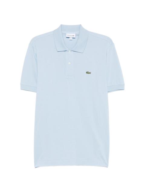 LACOSTE logo-patch piqué polo shirt