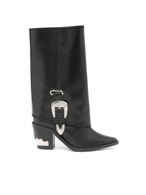 70mm buckle-detailed boots