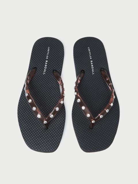 LOEFFLER RANDALL Taryn Brown Jelly Flip Flop