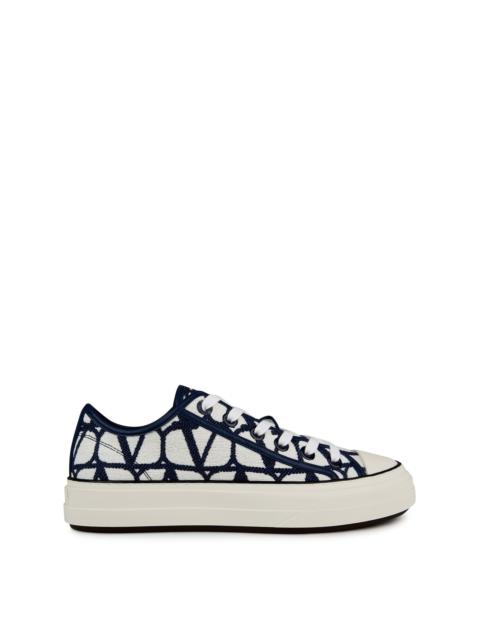 Valentino ICONGRAPHE CANVAS LOW TRAINERS