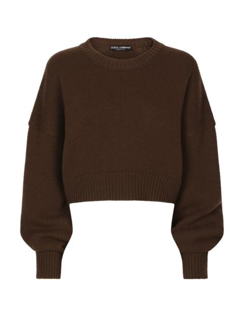 Dolce & Gabbana 모직과 캐시미어 둥근 목 스웨터