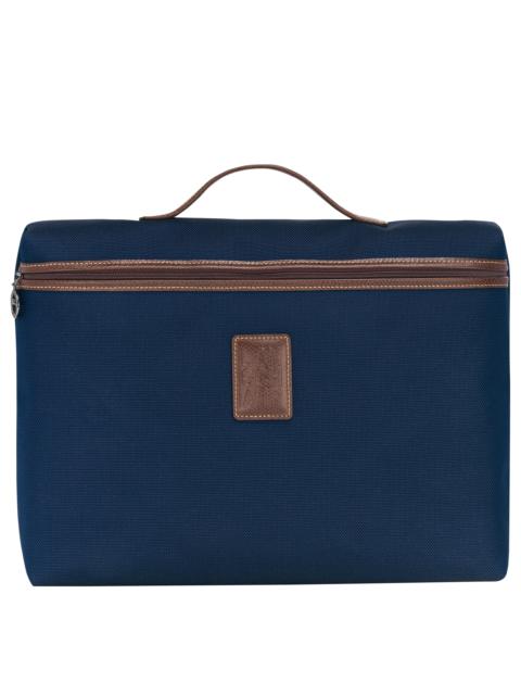 Longchamp Boxford S Briefcase Blue - Canvas