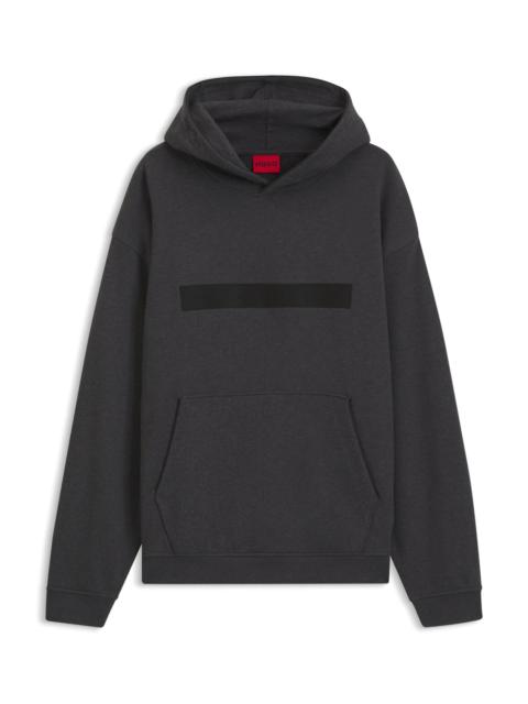 HUGO RELAXED-FIT COTTON TERRY HOODIE WITH WIDE-SET LOGO
