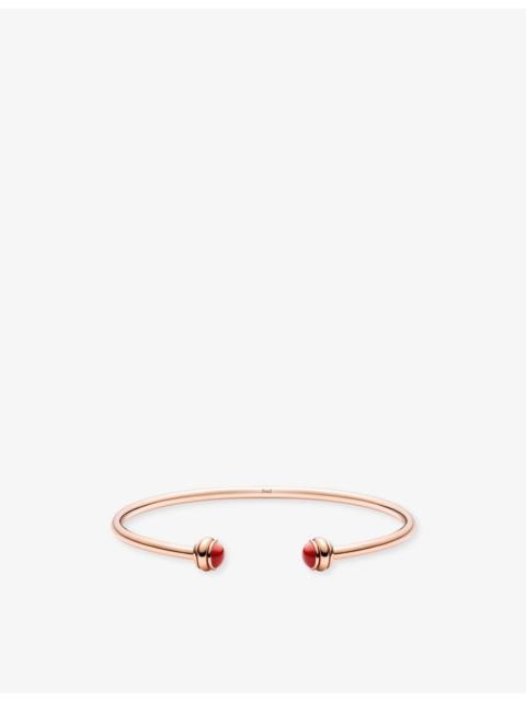 Piaget Possession 18ct Rose-Gold And Carnelian Cabochon Bangle