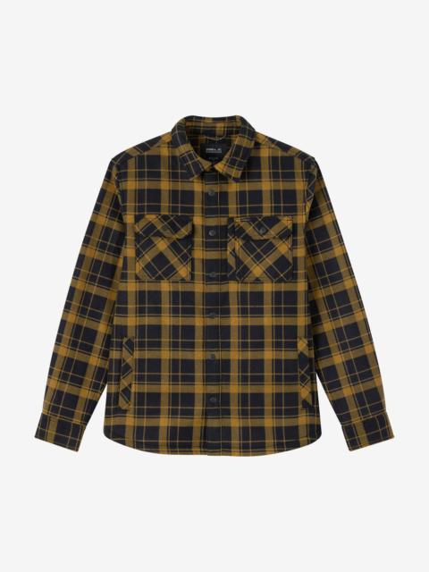 O'Neill TRVLR Micro High Pile Lined Flannel Long Sleeve Shirt