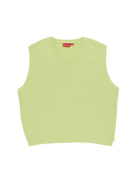 Supreme Sweatshirt Vest 'Lime'