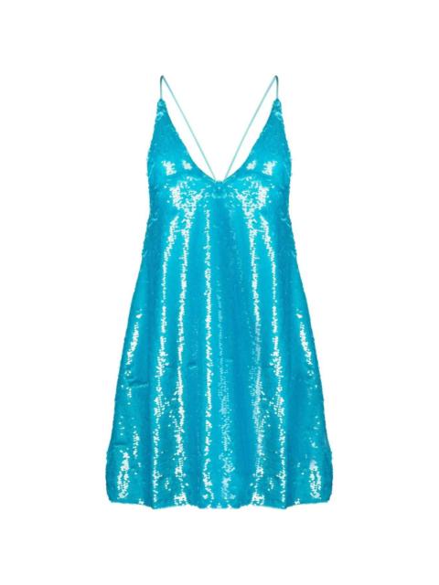 sequin slip mini dress