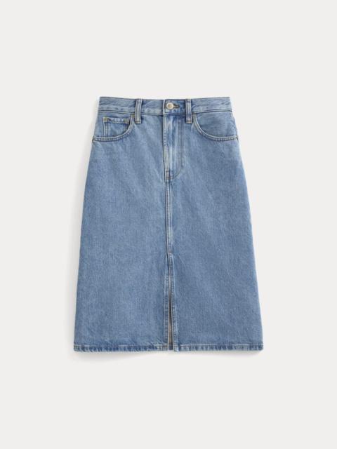 EVERLANE MID-RISE DENIM MIDI SKIRT