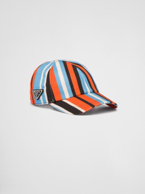 Prada Printed-drill baseball cap
