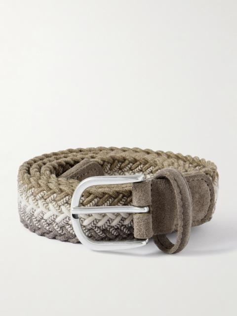 Anderson's Suede-Trimmed Woven Cord Belt