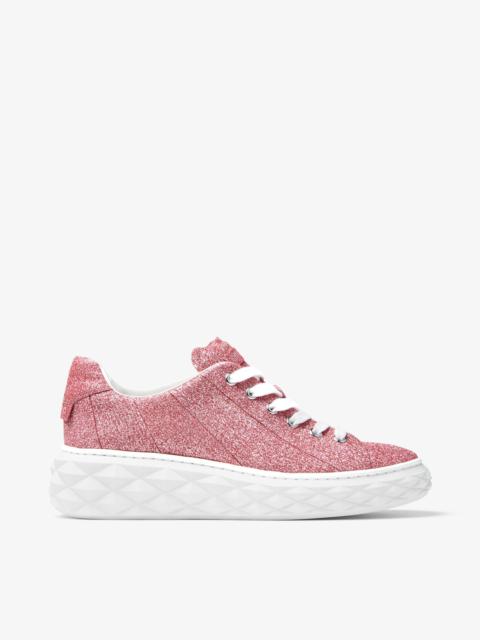 JIMMY CHOO Diamond Light Maxi/F
Glitter Pink Nappa Leather Low-Top Trainers with Platform Sole