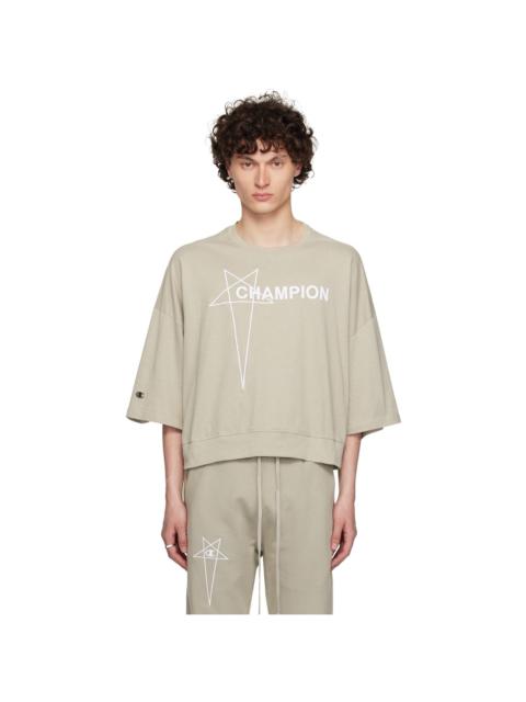 Rick Owens Off-White Champion Edition Tommy Cropped T-shirt