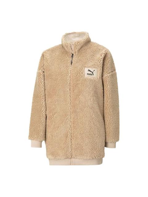 PUMA (WMNS) PUMA Interstellar Teddy Jacket 'Beige' 530293-12