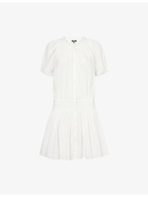 PAIGE Nisha Short-Sleeve Cotton Dress