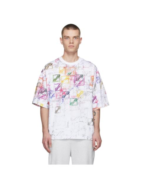 We11done White All Over T-Shirt