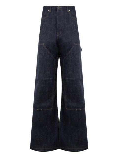 Rick Owens DRKSHDW panelled design jeans