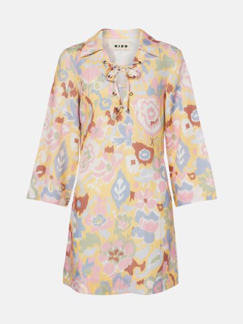RIXO Lucien printed minidress