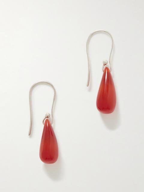 Sophie Buhai Droplet Silver-tone Carnelian Earrings