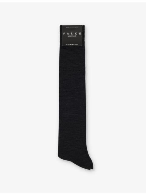 FALKE Airport heat-regulating wool-blend knitted socks