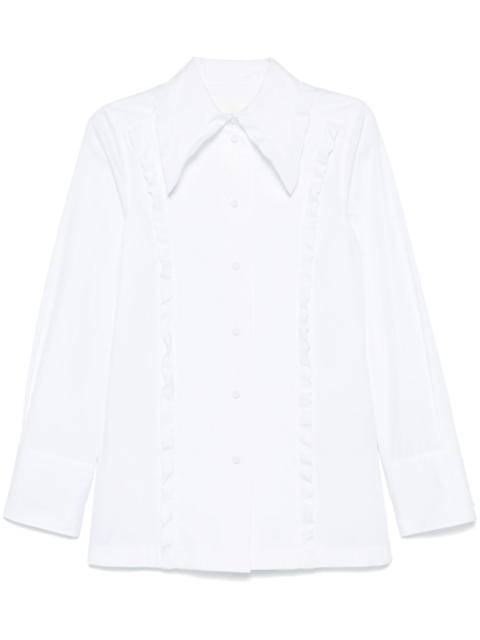 Jil Sander ruffle-trim shirt