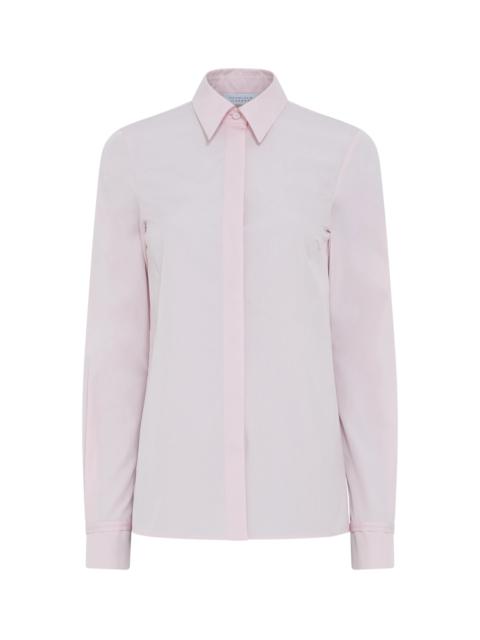 GABRIELA HEARST Cruz Shirt in Pale Blush Sea Island Cotton Poplin