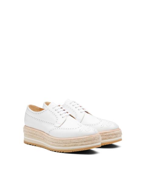 Prada Brushed Leather Derby Shoes