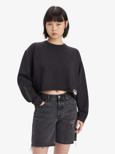 Levi's GRAPHIC CARLA RAW CUT CREWNECK SWEATSHIRT