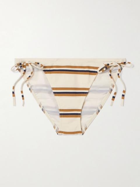 ERES Mariniere Navy striped bikini briefs Cream